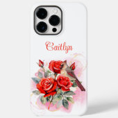 Rode Roos en Kardinaal Case-Mate iPhone Case (Achterkant)