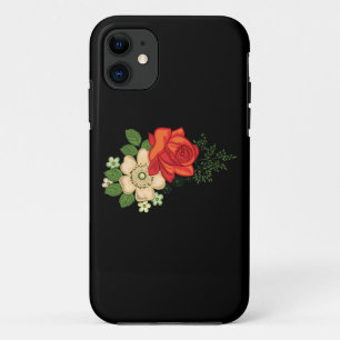Rode Roos en Madeliefjes Case-Mate iPhone Case