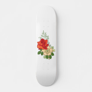 Rode Roos en Madeliefjes Persoonlijk Skateboard