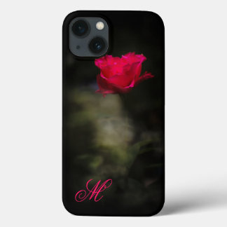Rode Roos en Witte Rook. Monogram. Case-Mate iPhone Case
