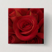 Rode Roos Foto Kunst Vierkante Button 5,1 Cm (Voorkant)