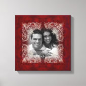  rode roos fotoprint canvas afdruk (Voorkant)