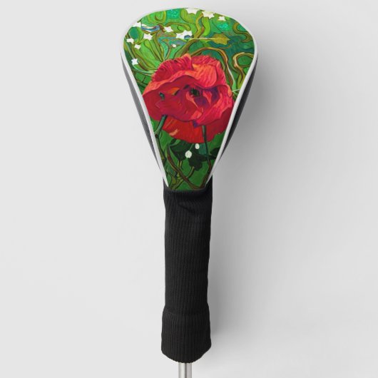 RODE ROOS GOLFHEADCOVER (Voorkant)