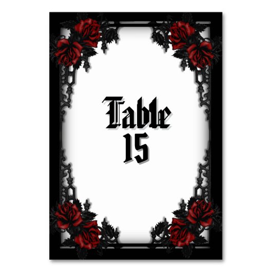 Rode Roos Gotische Witbier Kaart (Voorkant)