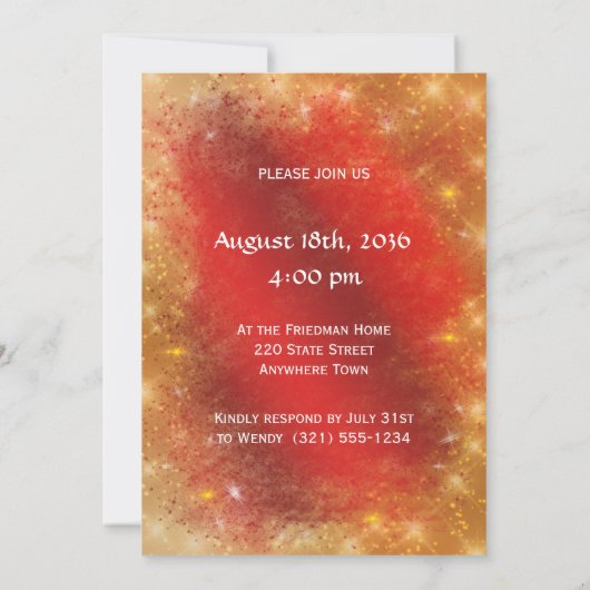 Rode Roos Goud Glans Satijn 75e Verjaardag Kaart (Achterkant)