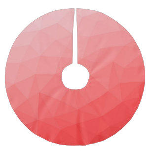 Rode roos gradiënt geometrisch mesh patroon kerstboom rok