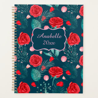 Rode Roos & Groene Bladeren Persoonlijk Planner