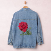 Rode Roos - Handgeschilderd Denim Jacket (Hangar)