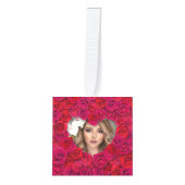 Rode Roos Hart Romantische Bloemstuk Aangepaste Te Decoratie (Voorkant)