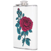 Rode roos heupfles (Links)