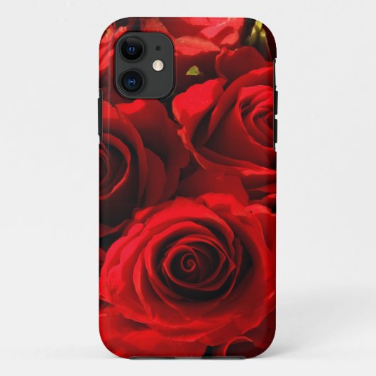rode roos Hoesje-Mate iPhone case (Achterkant)