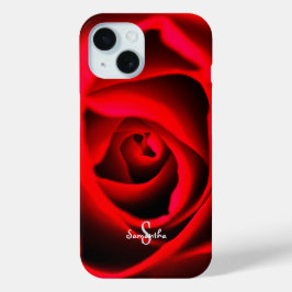 Rode Roos Hoestelcase iPhone 15 Case