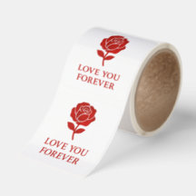 Rode Roos Houdt Van Jou Voor Altijd Valentijn Deco