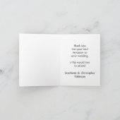 Rode Roos Huwelijksacceptatiekaart Bedankkaart (Binnen)