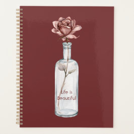 Rode Roos in Fles Planner
