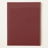 Rode Roos in Fles Planner (Achterkant)