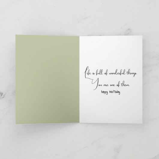 Rode Roos in Fles Verjaardag Kaart (Binnen)