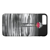 rode roos in waterdruppelaar Case-Mate iPhone case (Achterkant (Horizontaal))