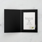 rode roos in zwarte vaas kaart (Binnen)