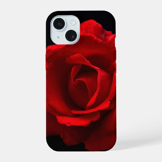 Rode Roos iphm iPhone 15 Case (Achterkant)