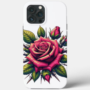 Rode Roos iPhone 13 Pro Max Hoesje