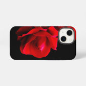 Rode roos iPhone hoesje (Achterkant horizontaal)