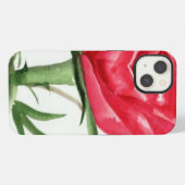 Rode Roos iPhone Hoesje (Achterkant horizontaal)