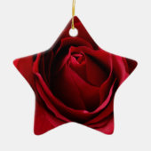 rode roos keramisch ornament (Voorkant)