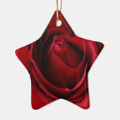 rode roos keramisch ornament (Links)