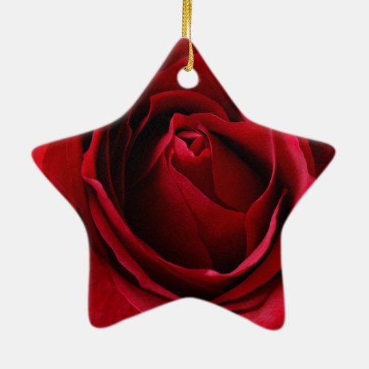 rode roos keramisch ornament (Achterkant)