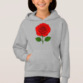 Rode Roos Kinderen Hoodie (Voorkant)