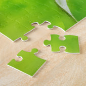 Rode Roos Knop Bloem Bloemstuk Kunstpuzzel Legpuzzel (Zijkant)