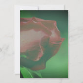 Rode Roos Knop Bloemstuk Bruidsbruiloft Kaart (Achterkant)
