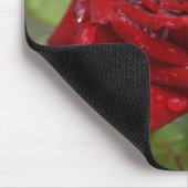 Rode Roos Knop Muismat (Hoek)