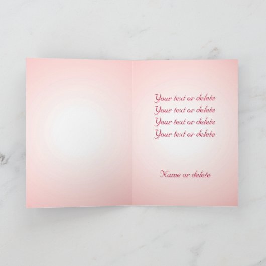 Rode Roos Liefde Relatie Vriendschappen Algemeen G Kaart (Binnen)