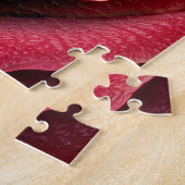 Rode Roos Macro Close-Up Legpuzzel (Zijkant)