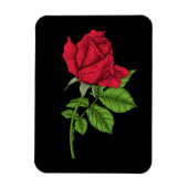 Rode roos magneet (Verticaal)