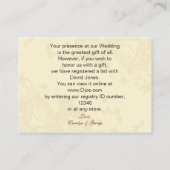 rode roos mason pot Gift register Kaarten (Achterkant)