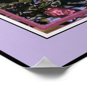 Rode roos met een citaat van Louie Armstrong Poster (Hoek)