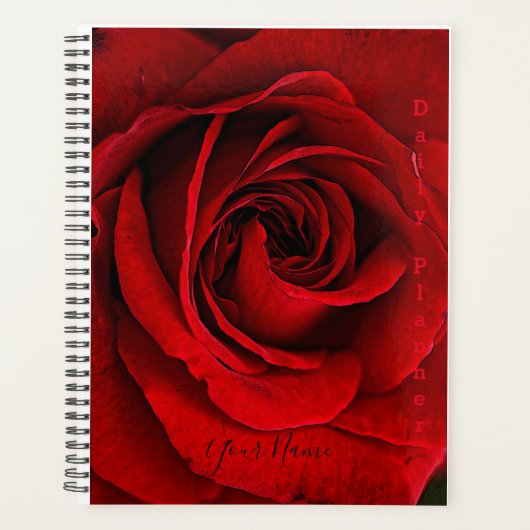 Rode Roos met foto's - Dagelijkse planner- HAMbWG Planner (Voorkant)