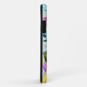 RODE ROOS MET GEOMETRISCHE MODERNE NATUURACHTERGRO Case-Mate iPhone CASE (Achterkant/rechts)
