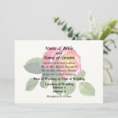 Rode roos met goudgeel centrum kaart (Staand voorkant)