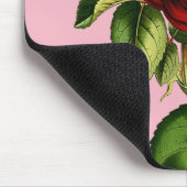  rode roos met Jouw naam Muismat (Hoek)