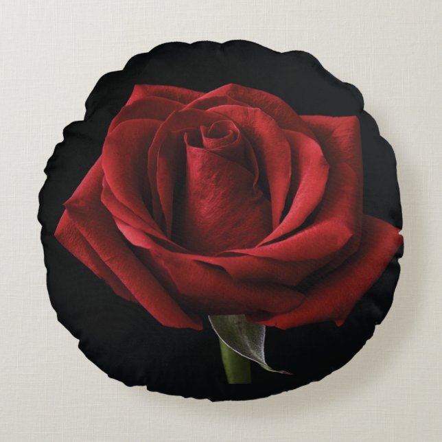 Rode roos met kussen (Voorkant)