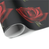 Rode roos met kussen cadeaupapier (Rol Hoek)