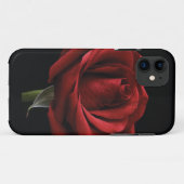 Rode roos met kussen Case-Mate iPhone case (Achterkant (horizontaal))