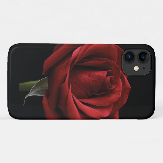 Rode roos met kussen Case-Mate iPhone case (Achterkant (horizontaal))