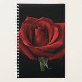Rode roos met kussen planner (Voorkant)