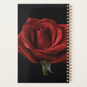 Rode roos met kussen planner (Achterkant)