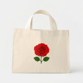 Rode Roos Mini Tote Tas (Voorkant)